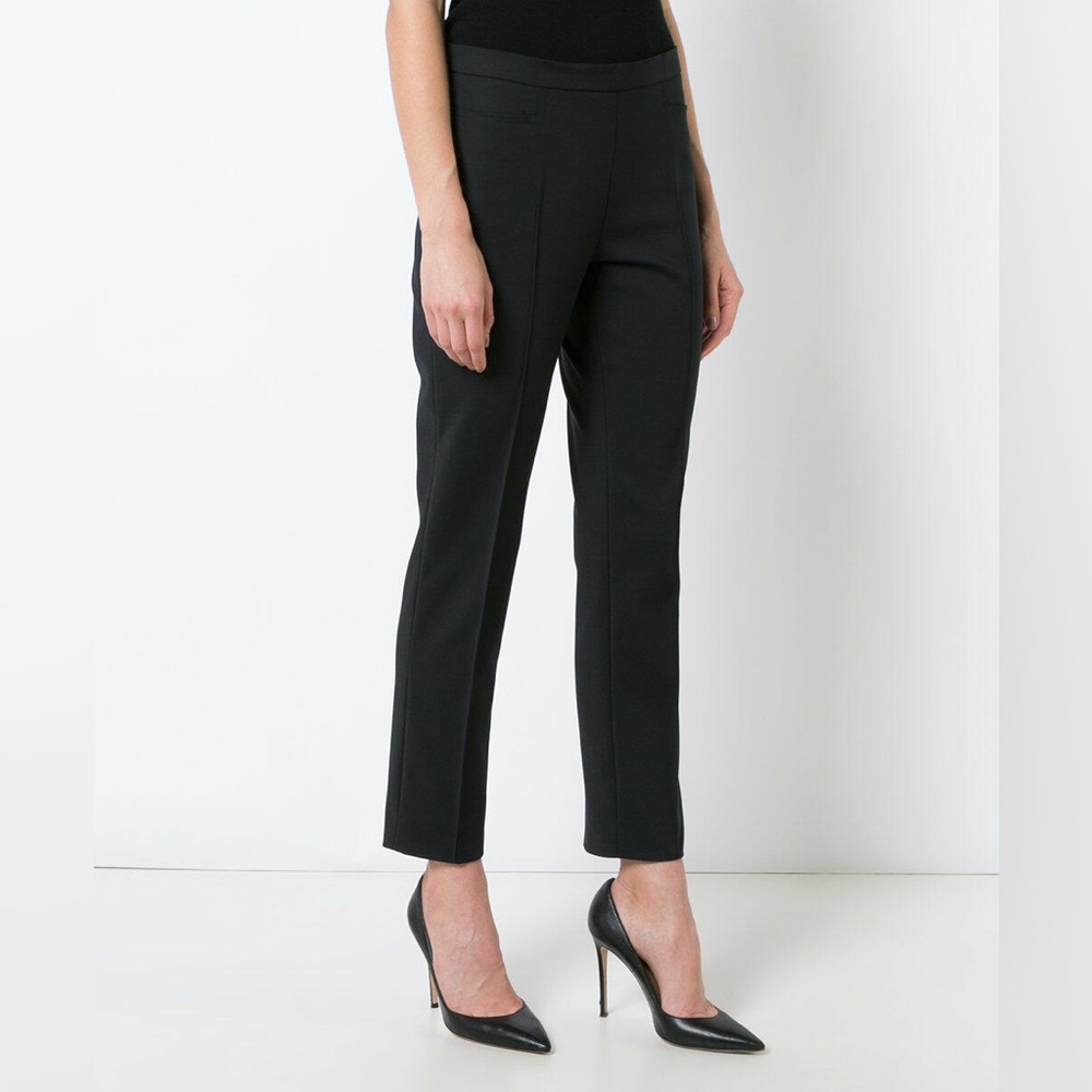 Akris Punto High Rise Ankle Trousers in Black Size 10
